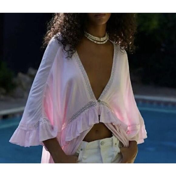 Free People Paradiso Maxi Dress in Pink Rose Size Small - Picture 8 of 9